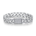 Moissanite Silver Bracelet 925 Sterling Silver Platinum Plated Minimalist Luxury Bracelet with GRA Certificate
