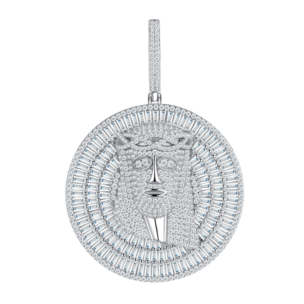 Moissanite Pendant Necklace 925 Sterling Silver Platinum Plated Minimalist Luxury Necklace for Women GRA Certified