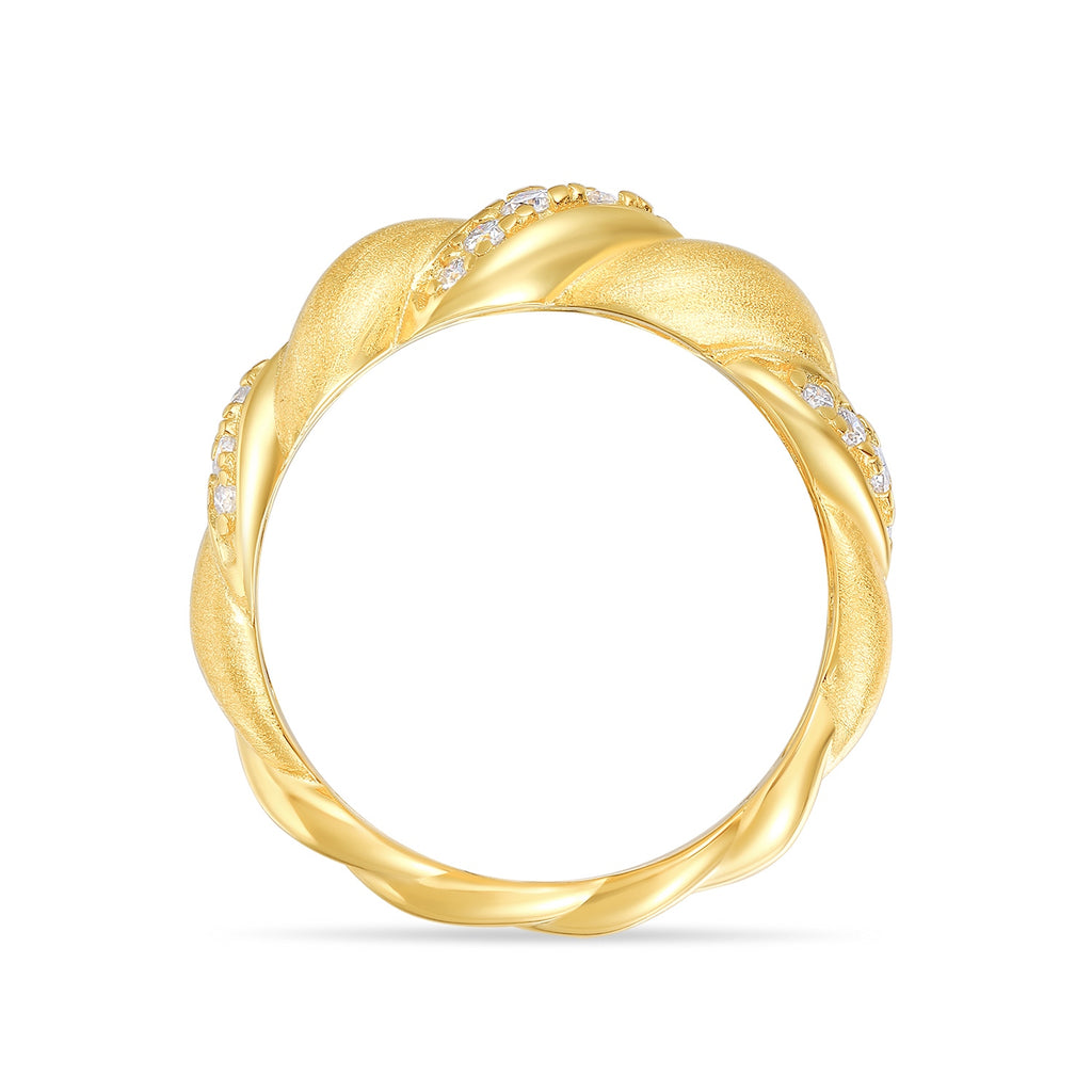 Minimalist Moissanite Ring – Gold Plated 925 Sterling Silver Luxury Engagement Ring with GRA Certificate