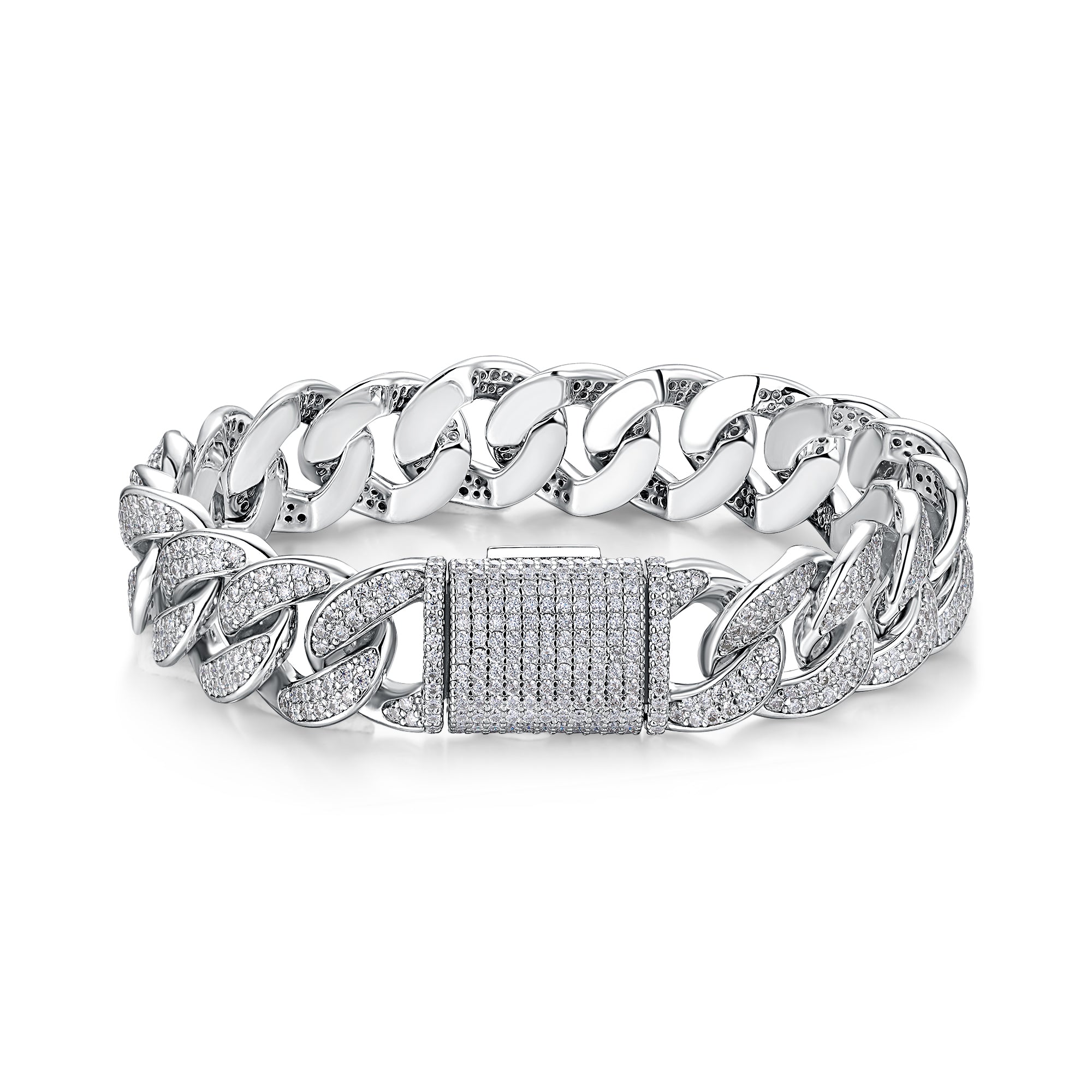 Minimalist Moissanite Bracelet 925 Sterling Silver Platinum Plated Luxury Bracelet with GRA Certificate