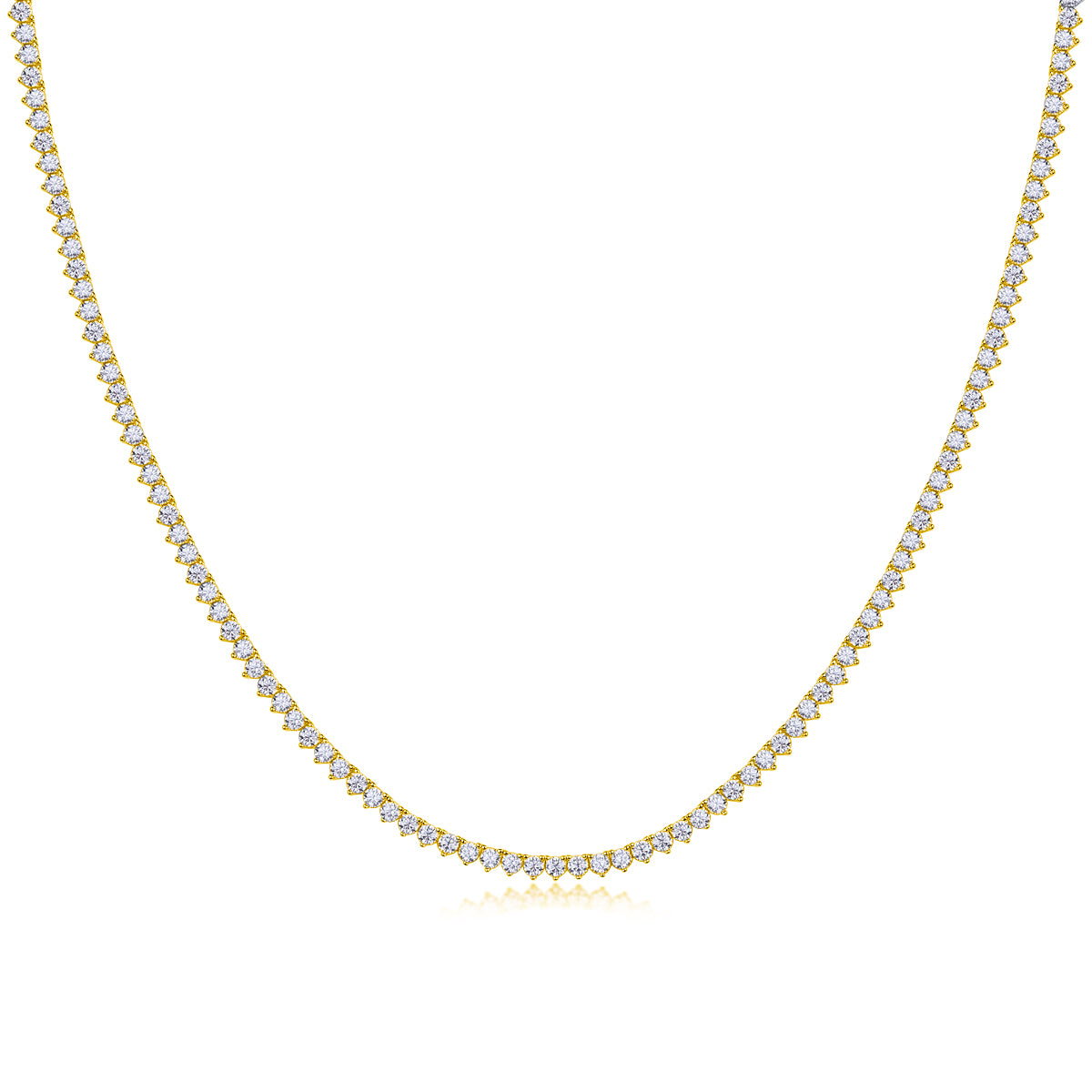 Solitude Moissanite Necklace  925 Sterling Silver Platinum Plated Luxury Pendant Necklace with GRA Certificate