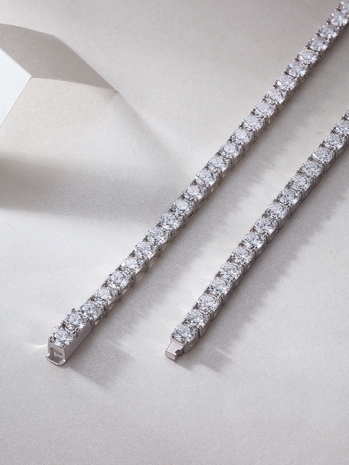 Endless Starry River Moissanite Necklace 925 Sterling Silver Platinum Plated Luxury Pendant Necklace with GRA Certificate