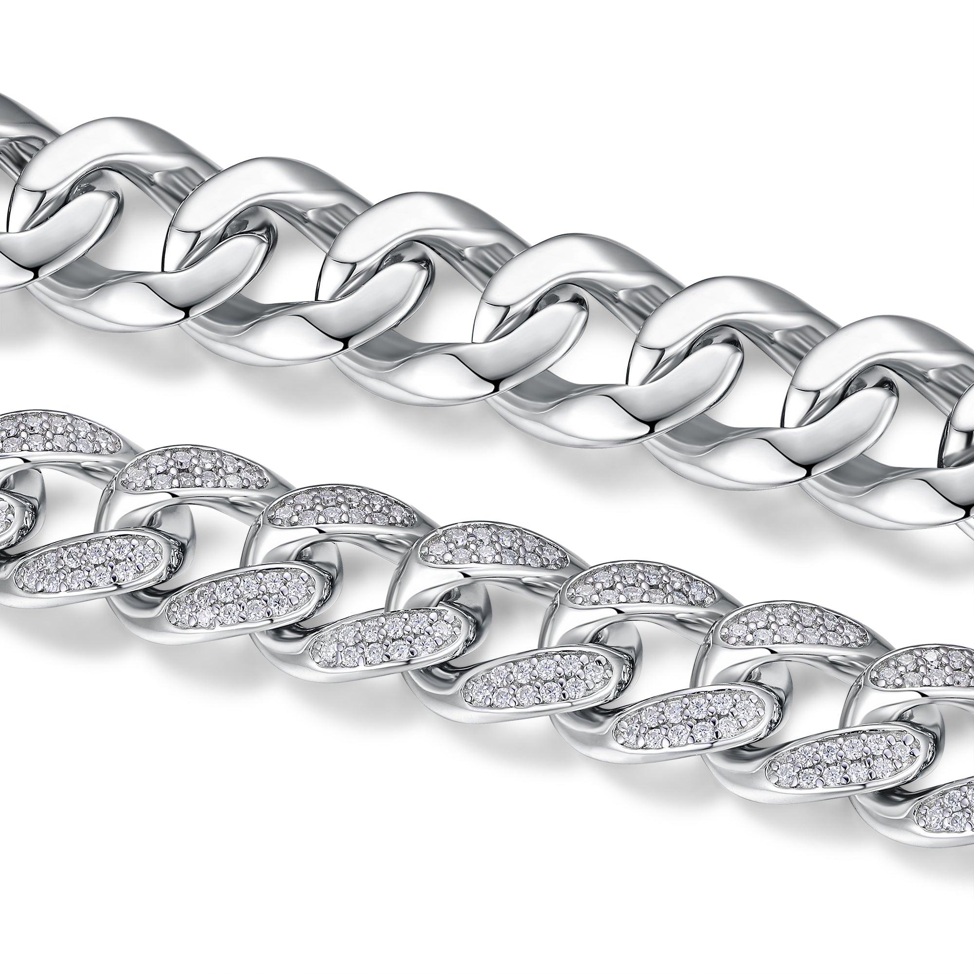 Moissanite Silver Bracelet 925 Sterling Silver Platinum Plated Minimalist Luxury Bracelet with GRA Certificate