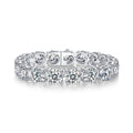 Moissanite Bracelet 5 Carat 925 Sterling Silver Platinum Plated Luxury Statement Bracelet for Women GRA Certified