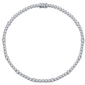 A Luxurious And Fashionable Minimalist Jewelry Pendant Necklace Featuring Top-quality Moissanite, Made Of S925 Silver Electroplated With Platinum.