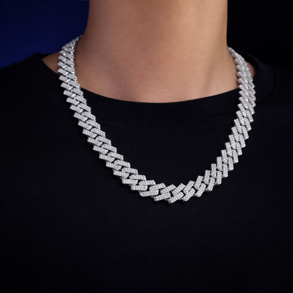 Moissanite Necklace Pendant Set | Platinum Plated 925 Sterling Silver | Luxury Jewelry Gift with GRA Certificate