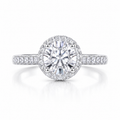Moissanite Zenith 5 Carat Silver Ring — Lumina