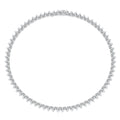 Romantic Gravity Moissanite Necklace Pendant Set 1 Carat Platinum Plated 925 Sterling Silver Luxury GRA Certified Jewelry