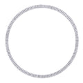 Double Layer Moissanite Necklace Set Platinum Plated 925 Sterling Silver Round Pendant Luxury GRA Certified Jewelry