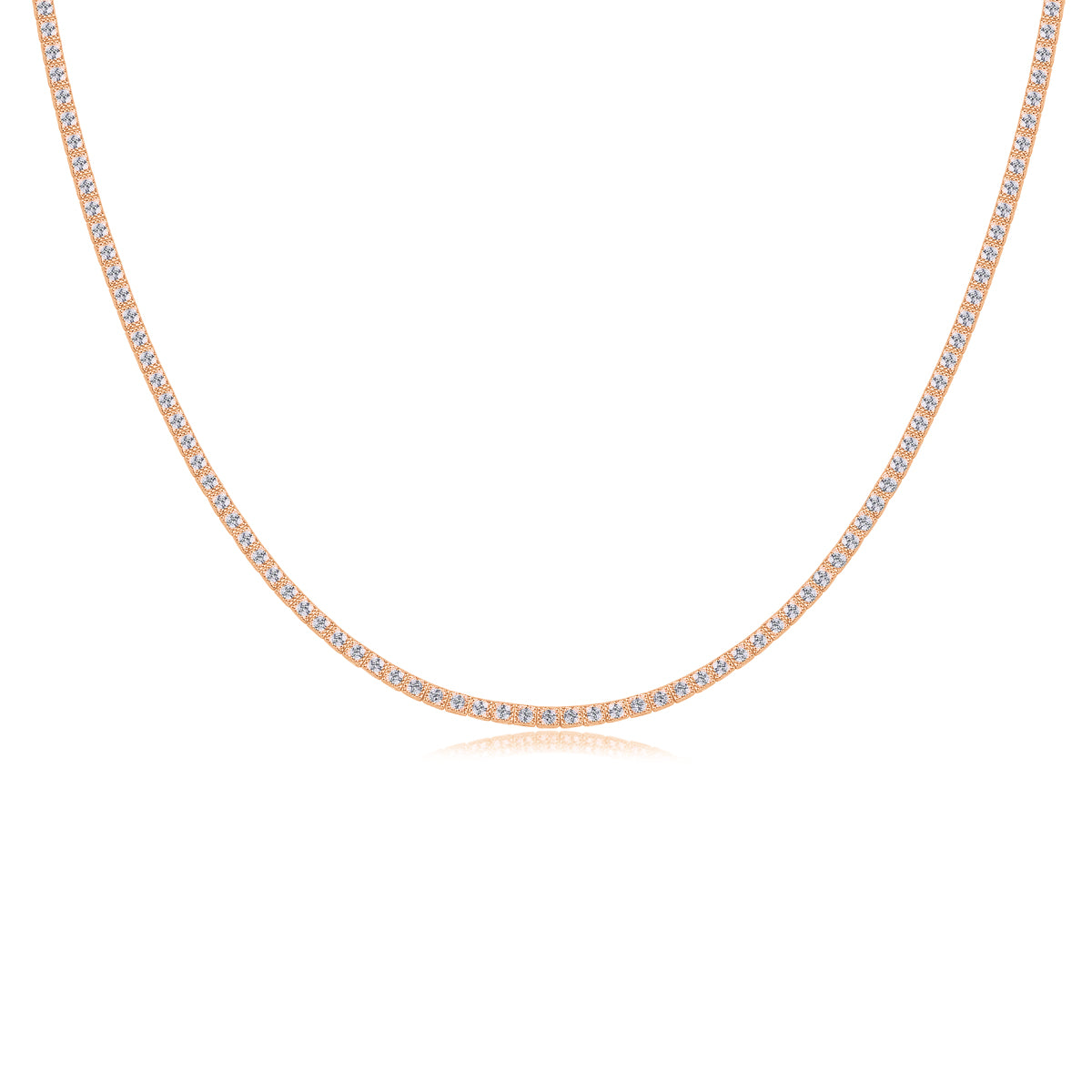 Winter Lake - Luxurious And Fashionable Light Luxury Jewelry Necklace Pendant Set With Top-quality Moissanite, S925 Silver Electroplated Platinum