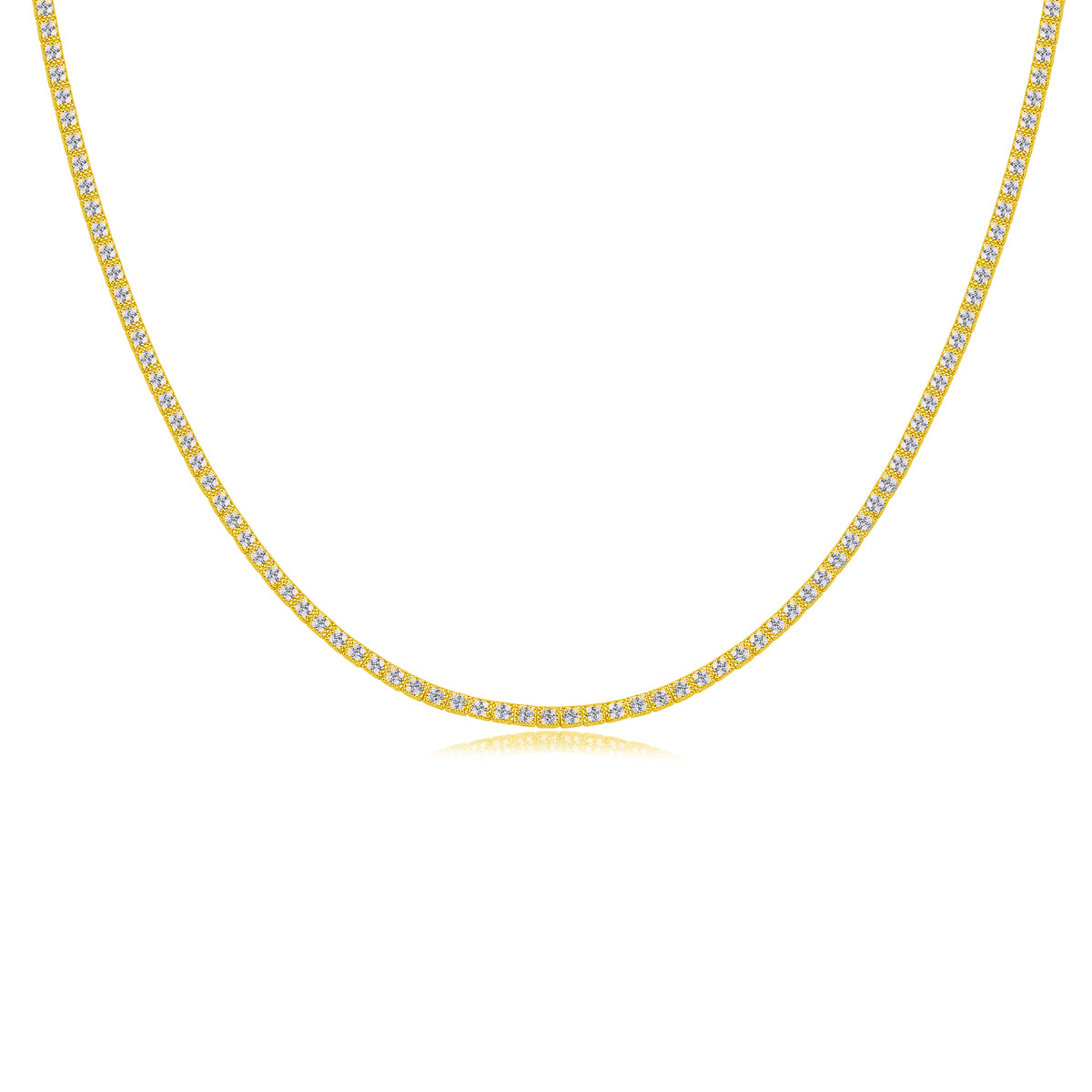 Winter Lake - Luxurious And Fashionable Light Luxury Jewelry Necklace Pendant Set With Top-quality Moissanite, S925 Silver Electroplated Platinum