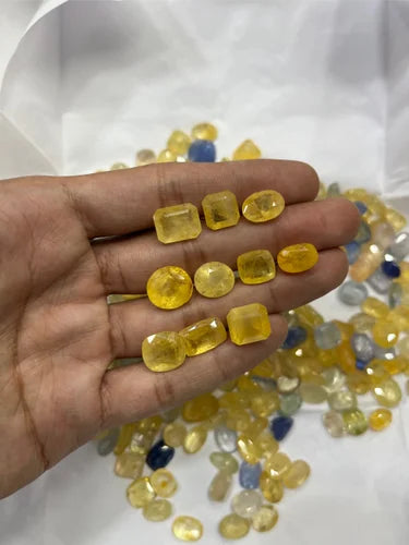 AAA Ceylon Yellow Sapphire | Natural Sri lanka Yellow Sapphire Gemstone | Loose Certified Gemstone for Ring, Pendant & Jewelry